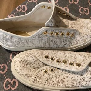 Cream and gold Michael Kors